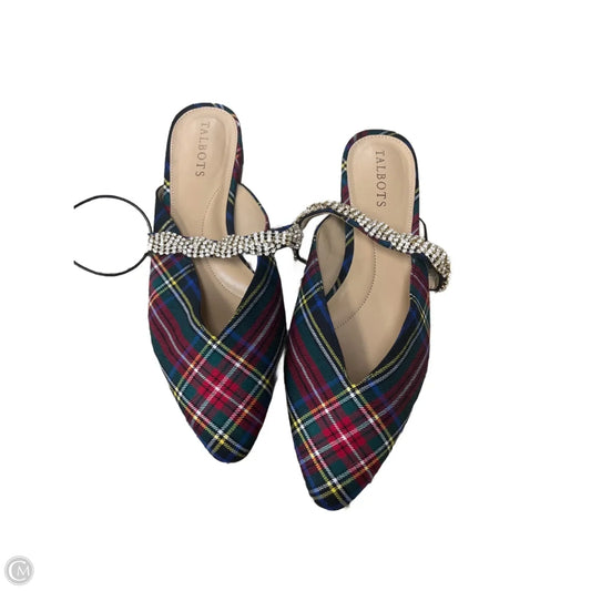 Shoes Flats By Talbots In Plaid Pattern, Size: 5.5