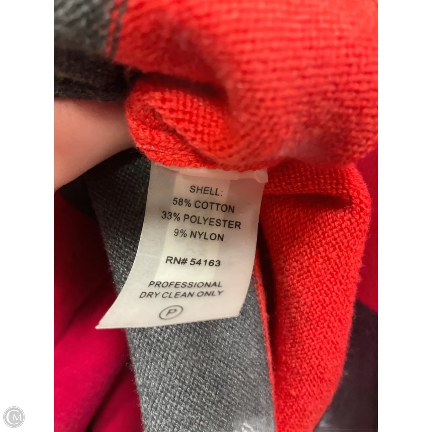 Dress Sweater By Calvin Klein In Striped Pattern, Size: M