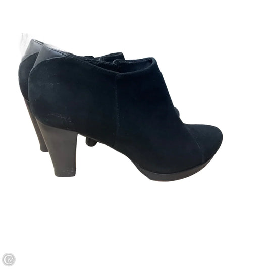 Boots Ankle Heels By Clarks In Black, Size: 7.5