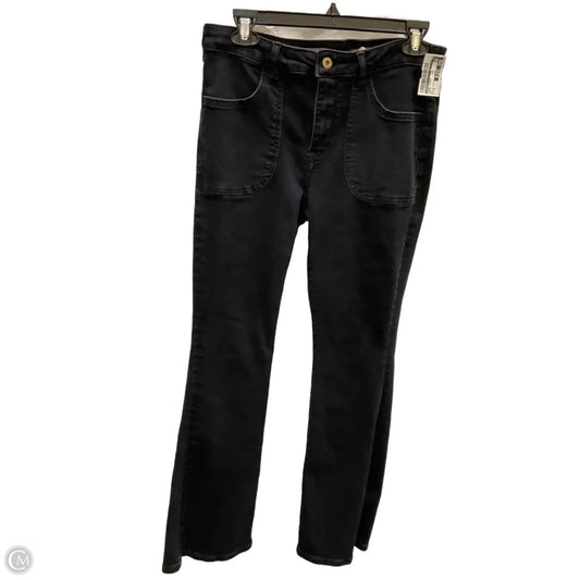 Jeans Flared By Pilcro In Black, Size: 8