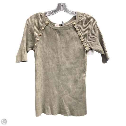 Top Short Sleeve By Inc In Green, Size: L