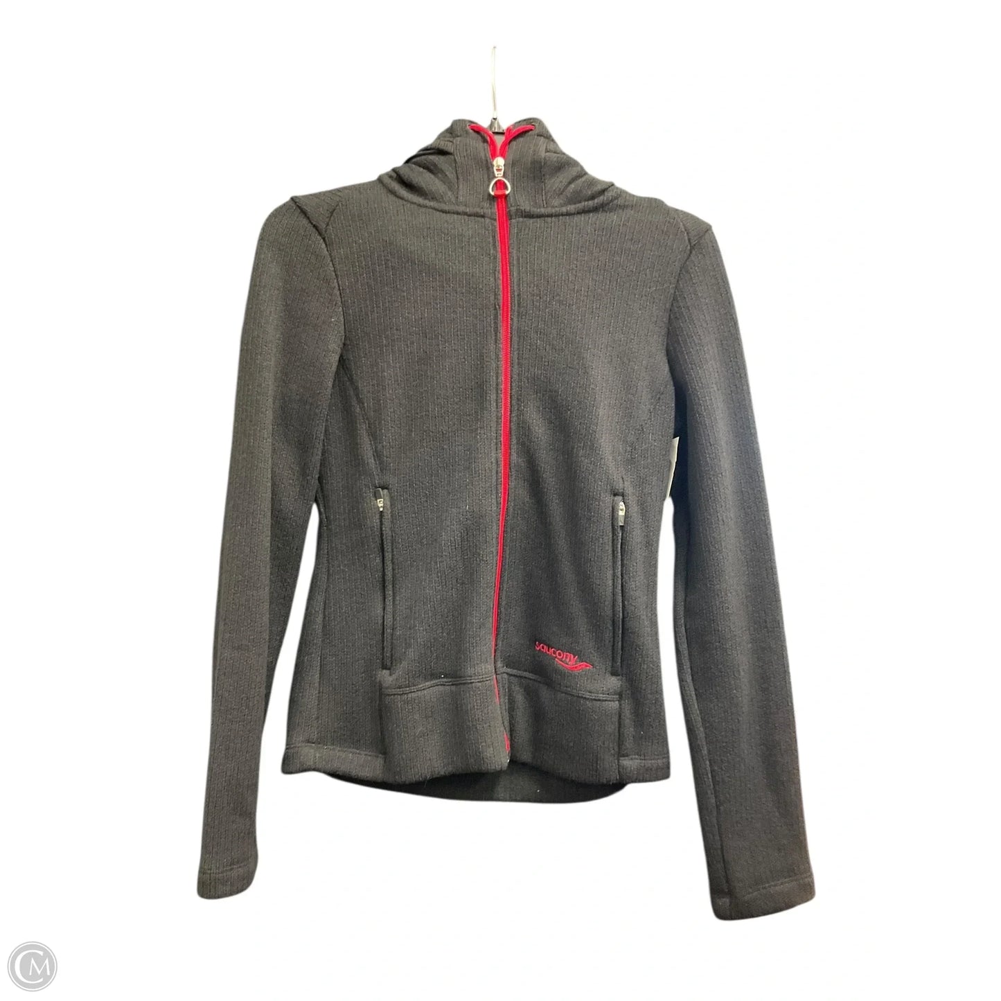 Sweatshirt Hoodie By Saucony In Black, Size: Xs