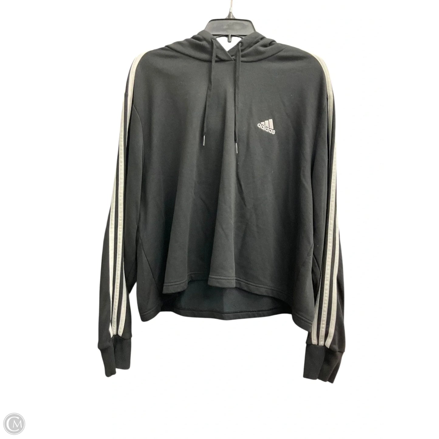Sweatshirt Hoodie By Adidas In Black, Size: 2x
