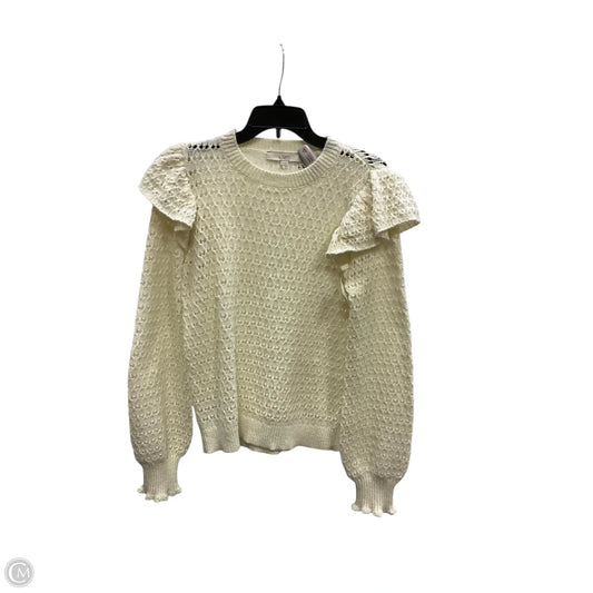 Sweater By Loft In White, Size: M