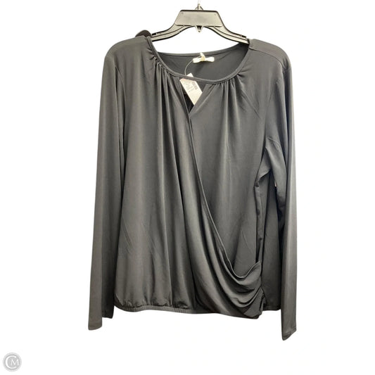 Top Long Sleeve By Maurices In Black, Size: Xxl
