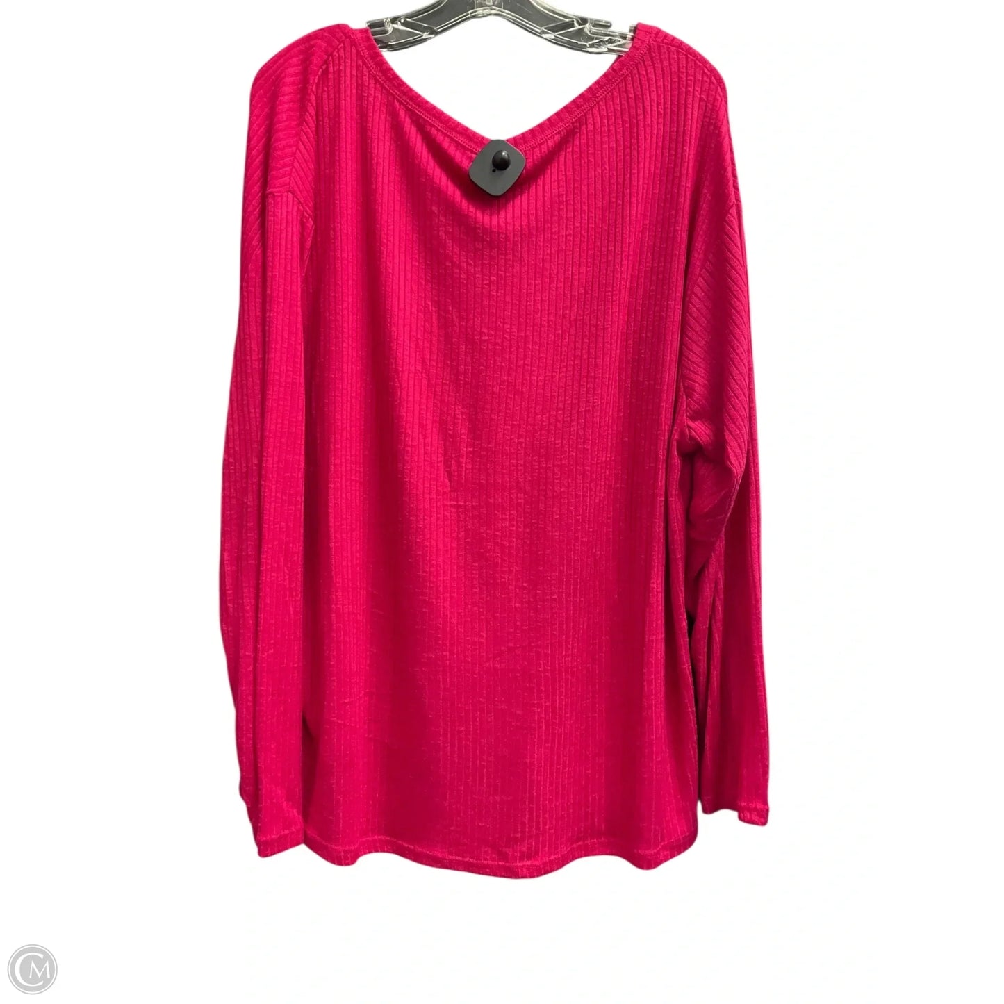 Top Long Sleeve By Maurices In Pink, Size: Xxl
