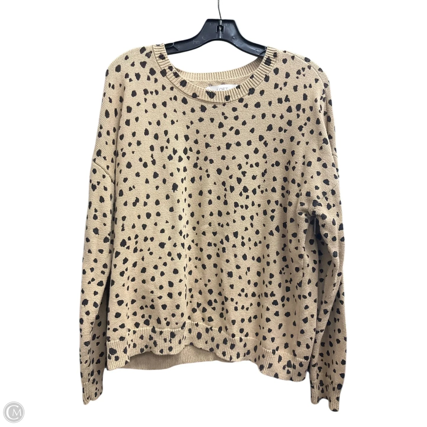 Sweater By Loft In Animal Print, Size: Xl