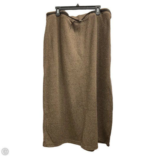 Skirt Maxi By Emma James In Brown, Size: 3x