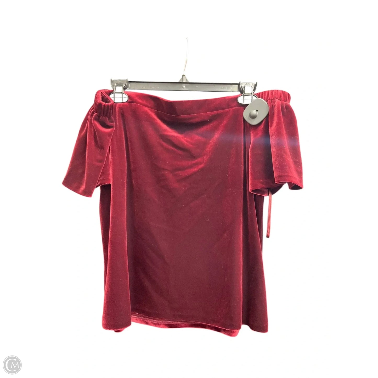 Top Short Sleeve By White House Black Market In Red, Size: M
