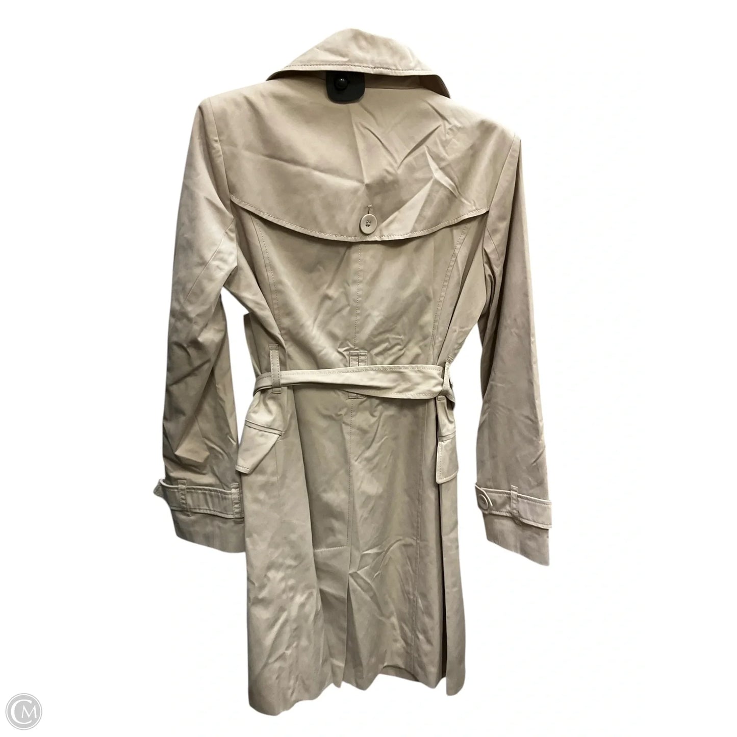 Coat Peacoat By Badgley Mischka In Beige, Size: S
