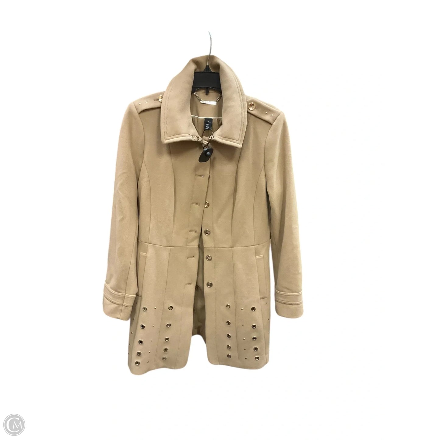 Coat Peacoat By White House Black Market In Tan, Size: M