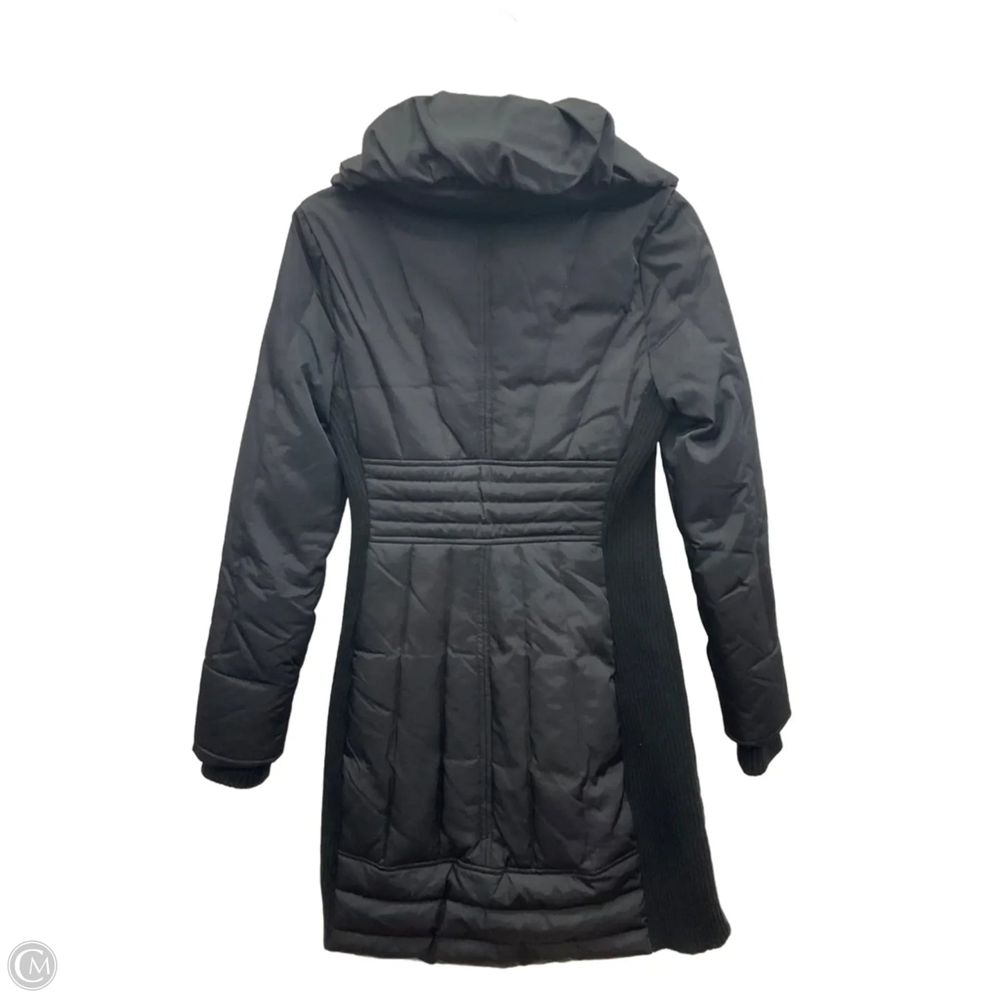 Coat Puffer & Quilted By Guess In Black, Size: S