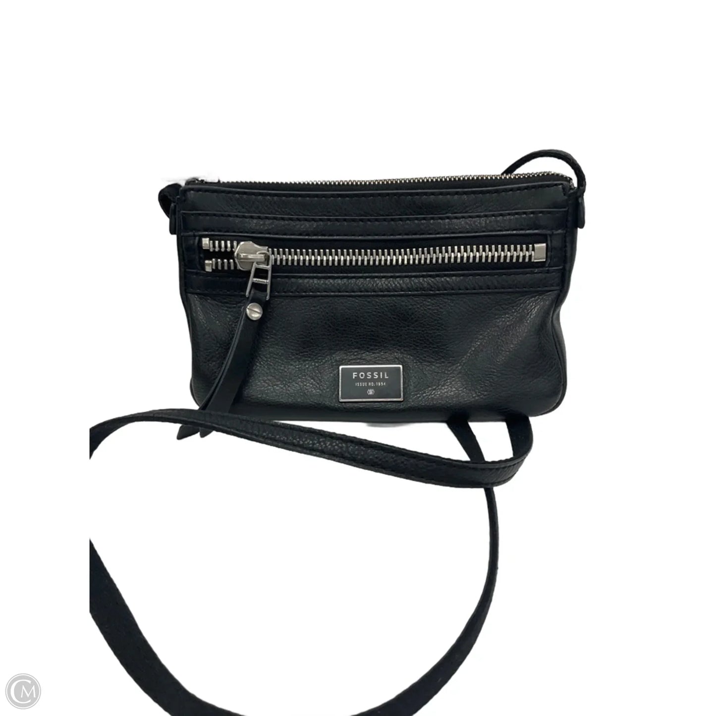 Crossbody Leather By Fossil, Size: Small