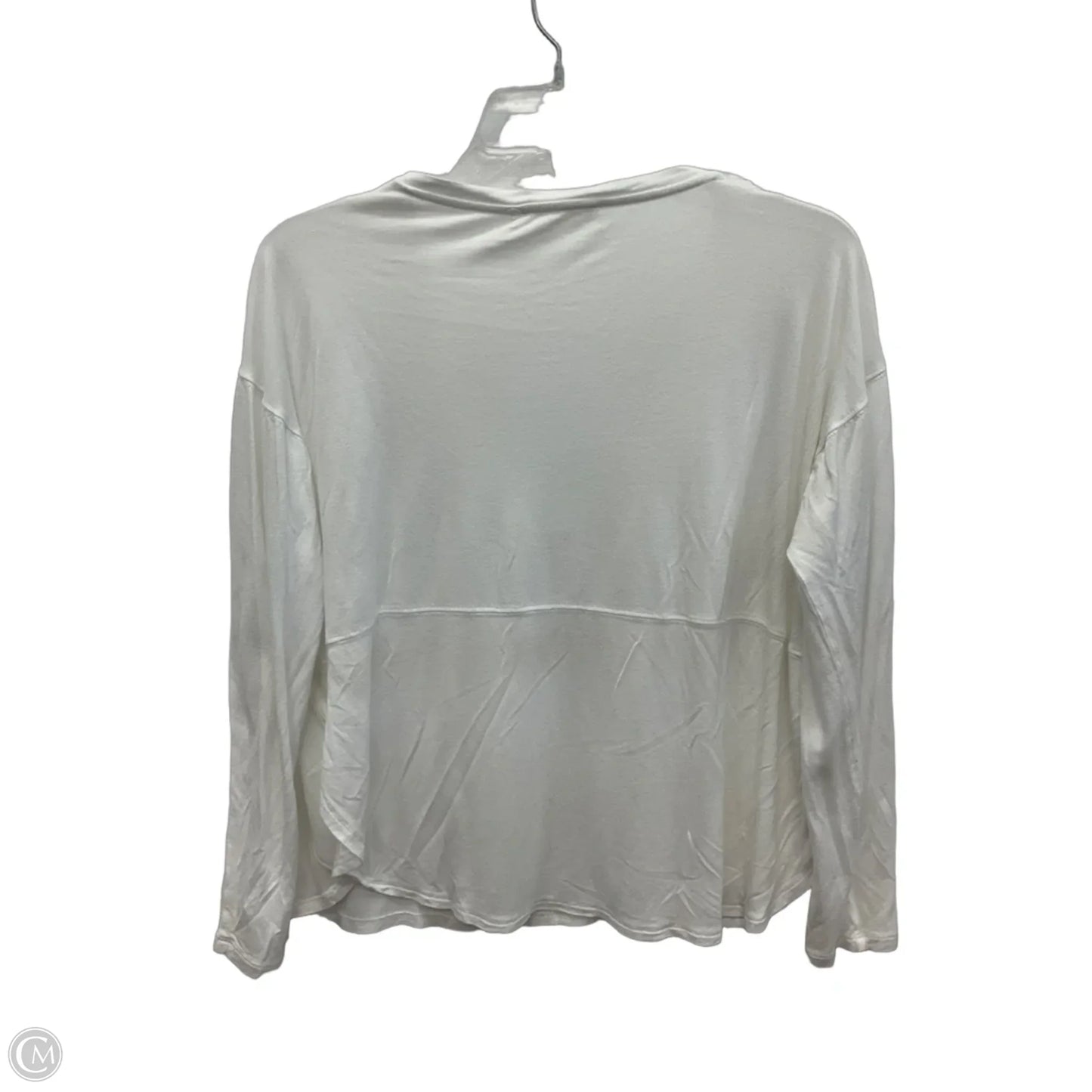 Top Long Sleeve By Madewell In White, Size: M