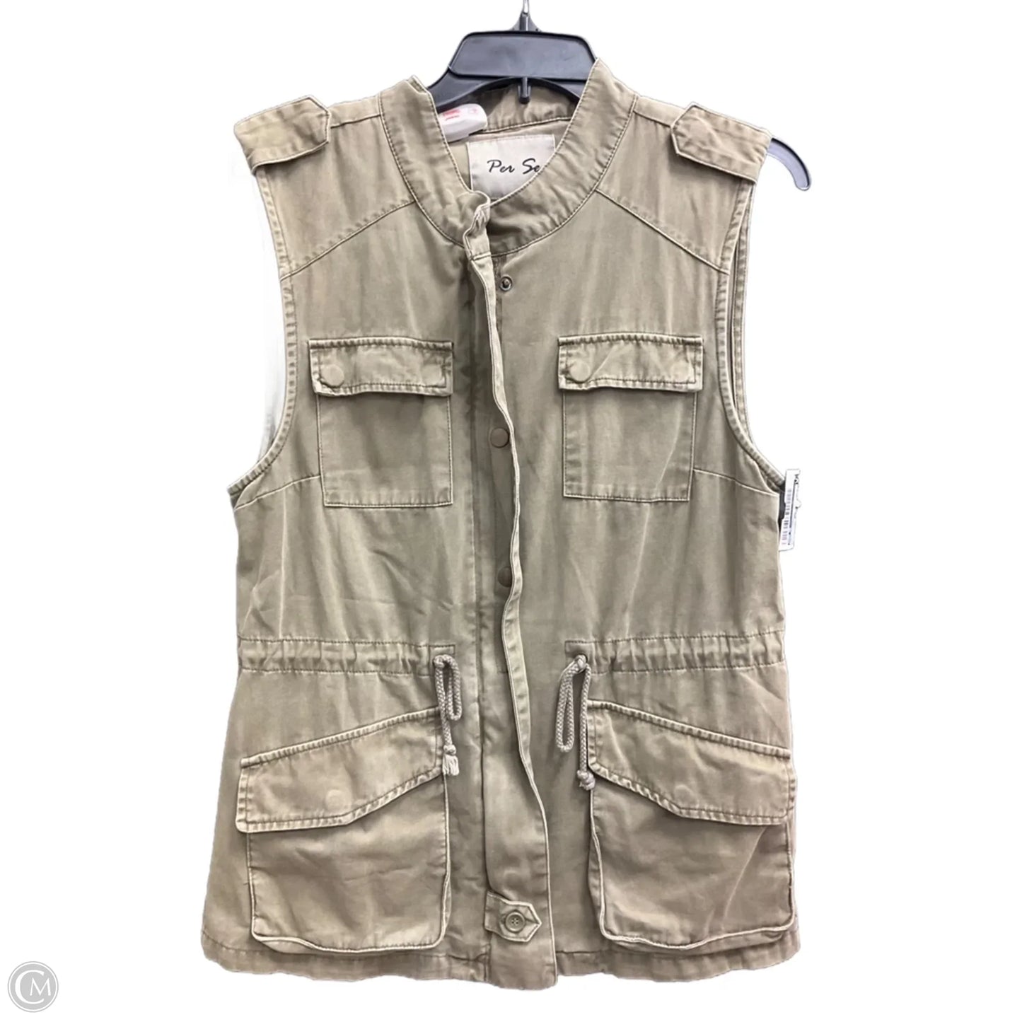 Vest Other By Per Se In Green, Size: M