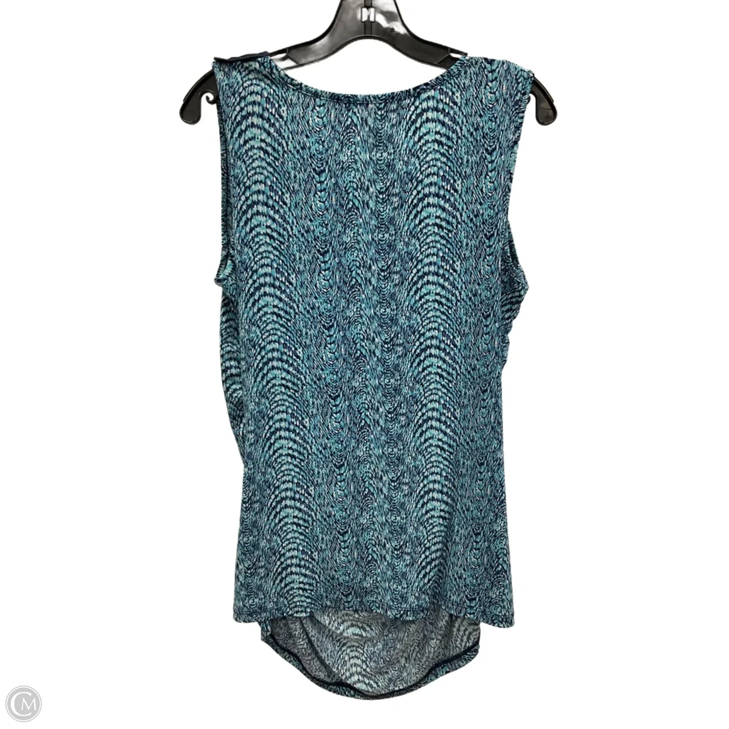 Top Sleeveless By Susan Lawrence In Blue, Size: L
