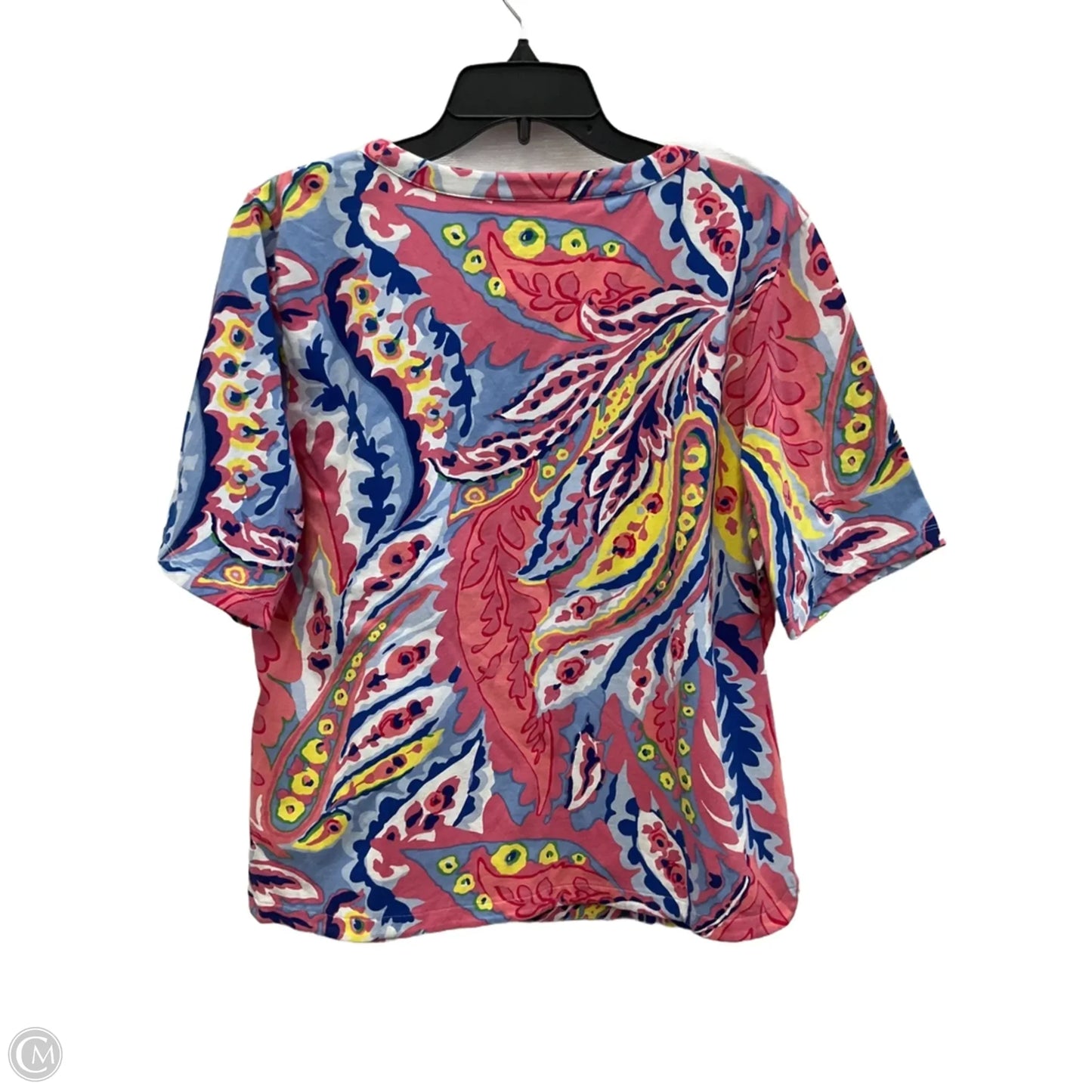 Top Short Sleeve By Talbots In Pink, Size: Xl