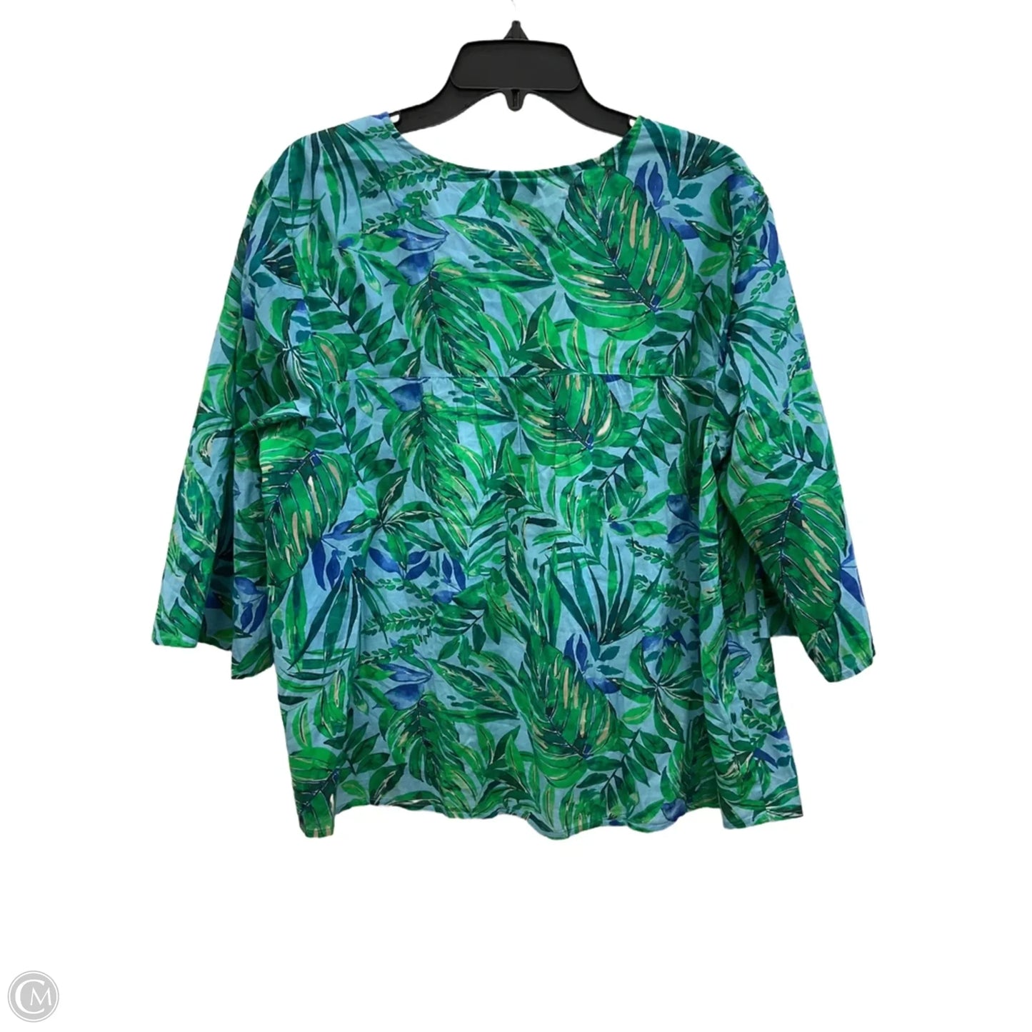 Top Short Sleeve By J. Jill In Blue, Size: Xl