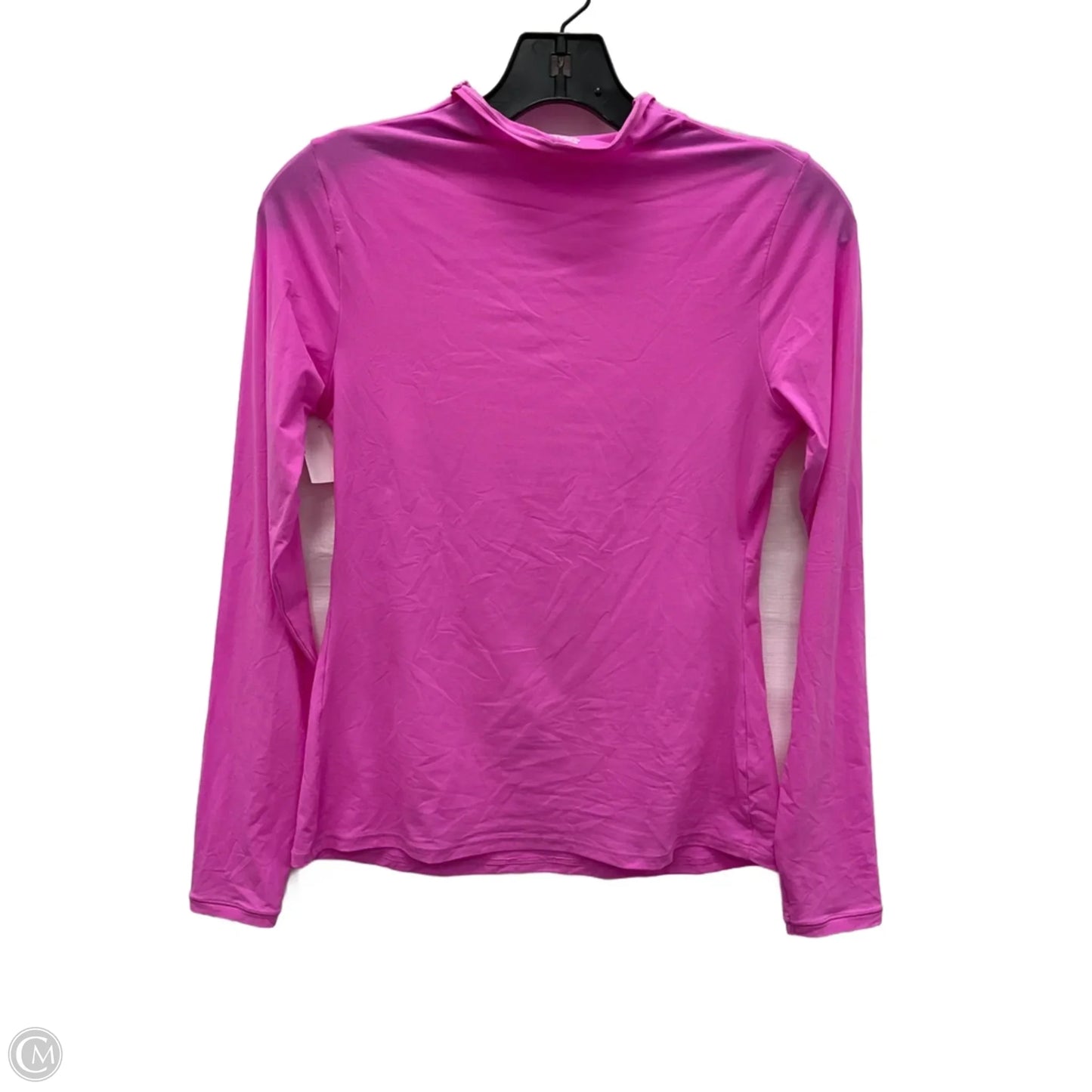 Athletic Top Long Sleeve Collar By Skims In Pink, Size: L