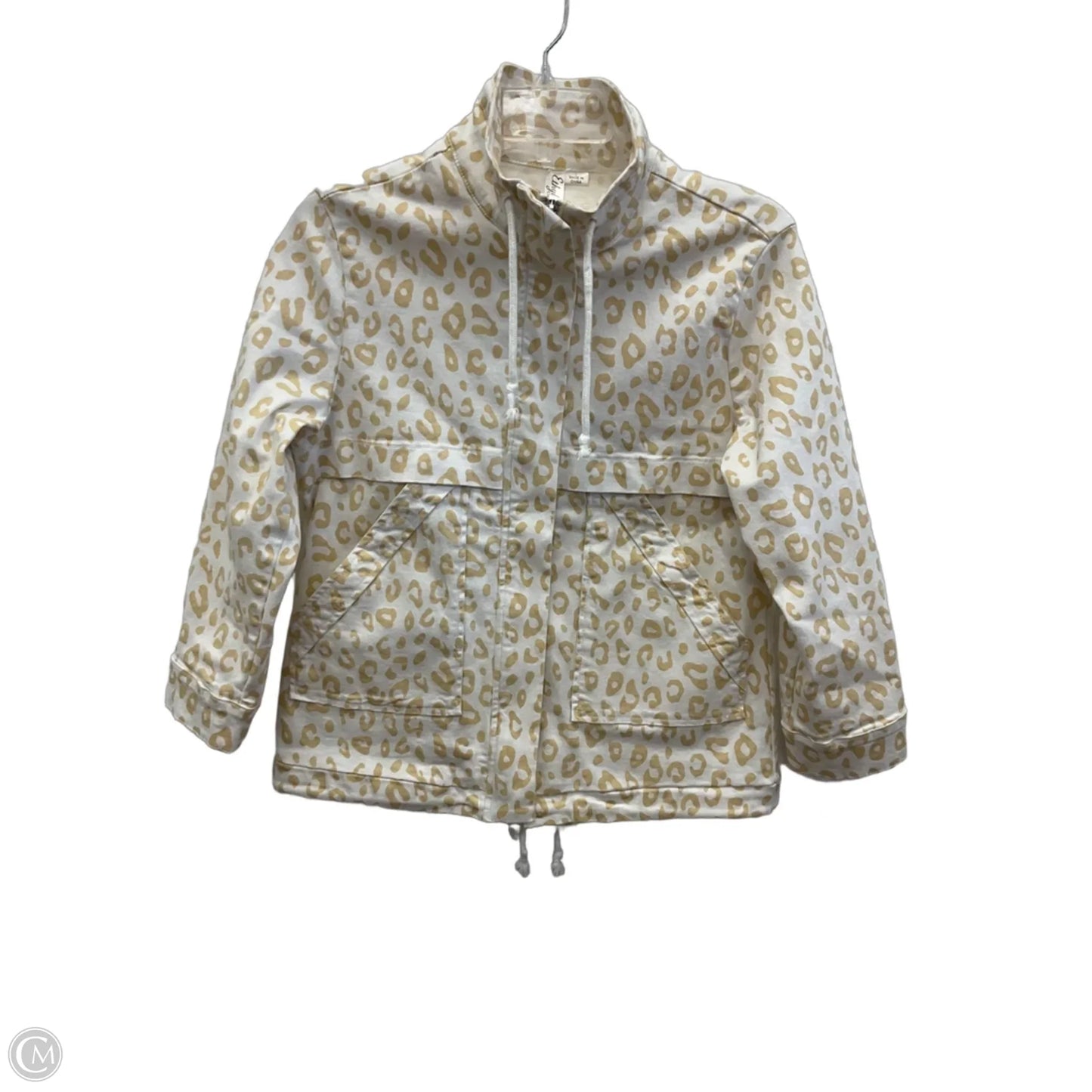 Jacket Denim By Ethyl In Animal Print, Size: M