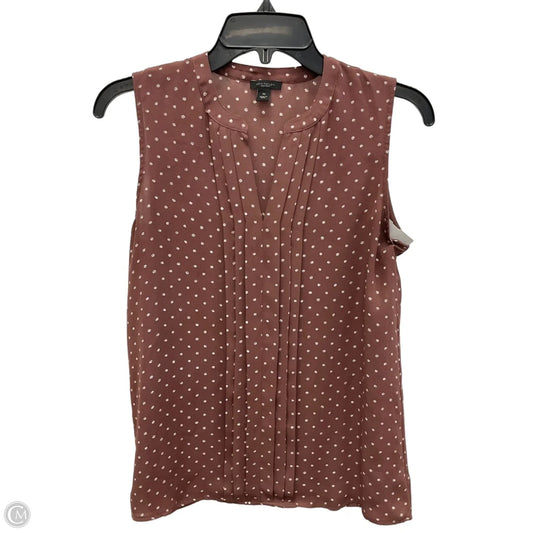 Top Sleeveless By Ann Taylor In Polkadot Pattern, Size: Xs