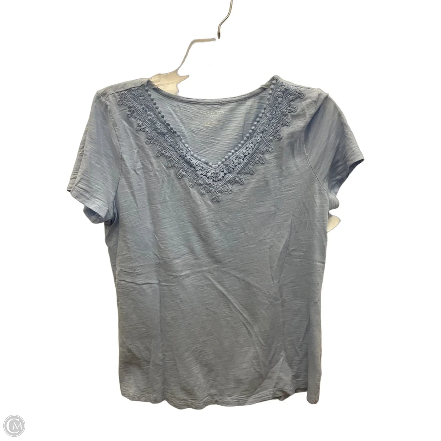 Top Short Sleeve By Talbots In Blue, Size: M