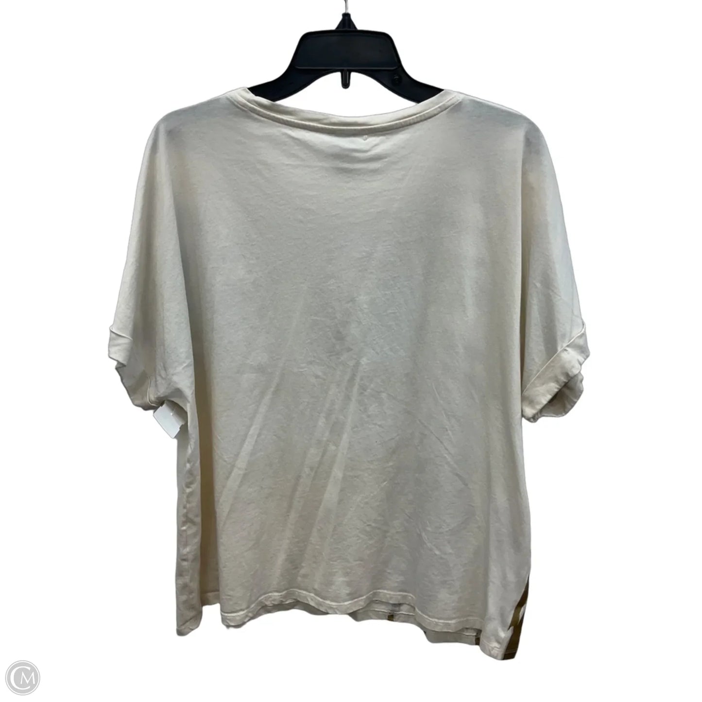 Top Short Sleeve By Chicos In Gold, Size: Xxl