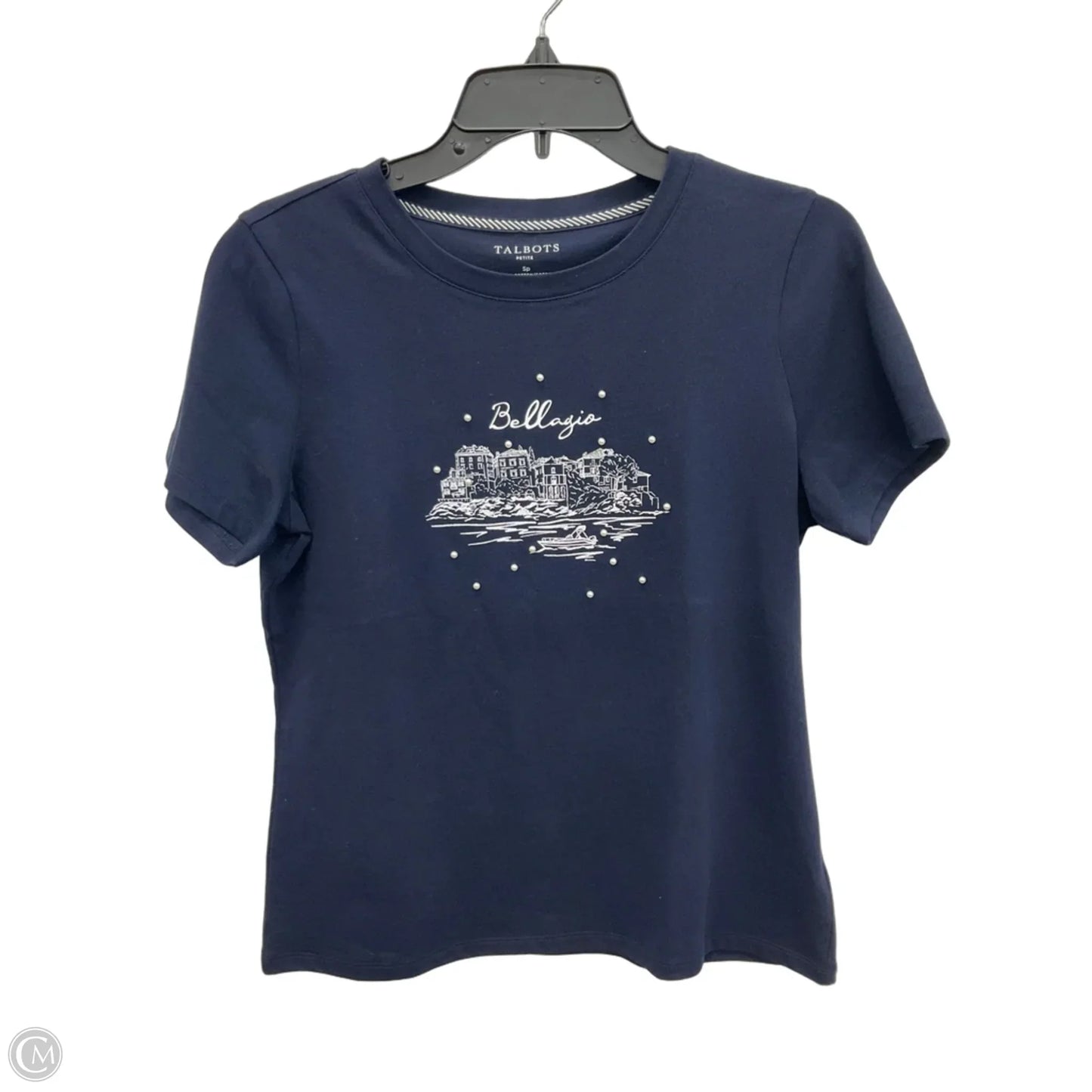 Top Short Sleeve By Talbots In Blue, Size: Sp