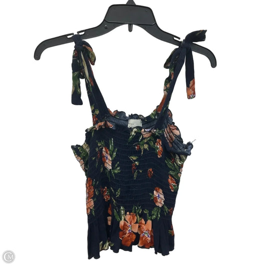 Top Sleeveless By Dee Elly In Floral Print, Size: M