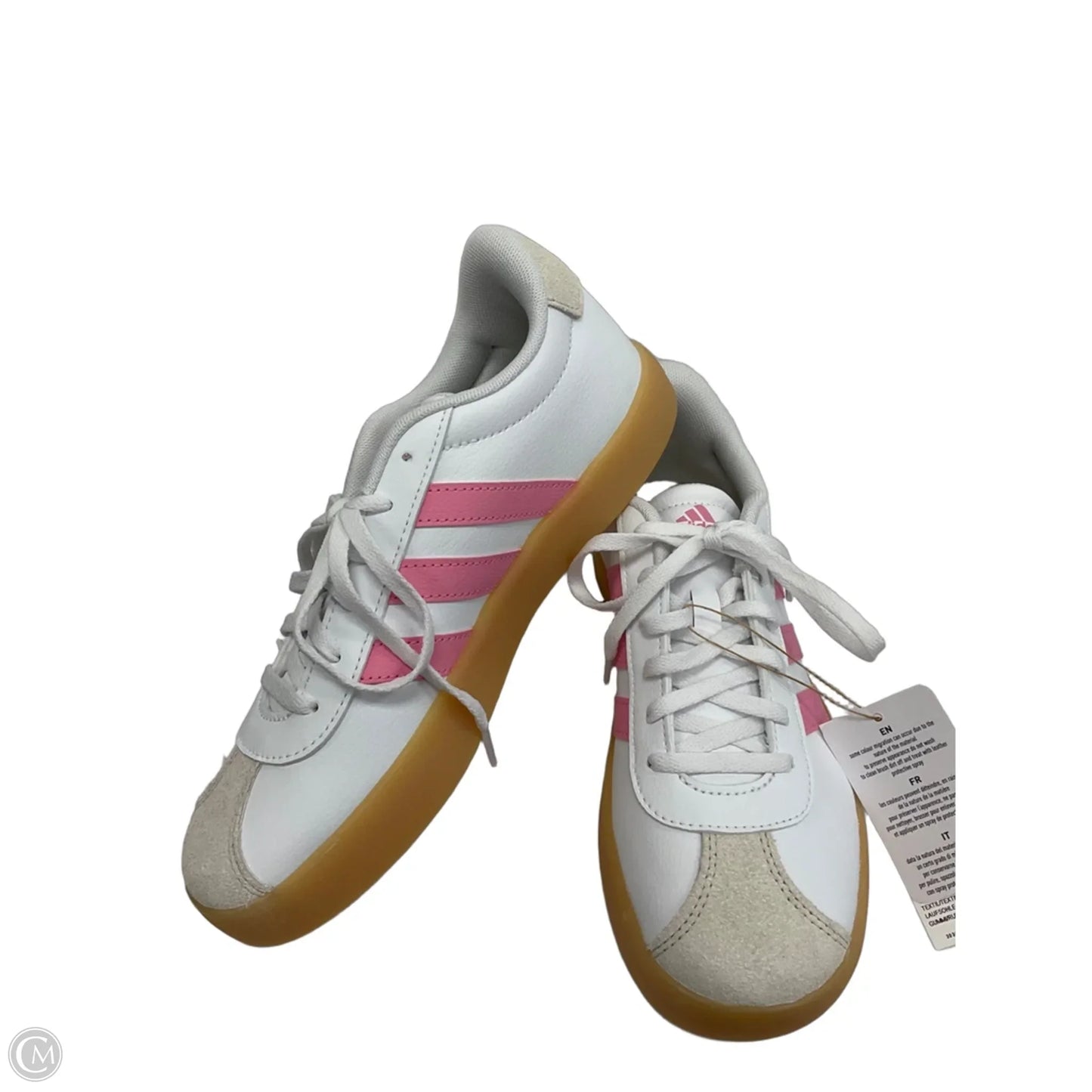 Shoes Athletic By Adidas In Pink & White, Size: 5