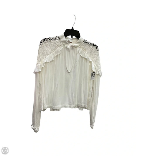 Top Long Sleeve By Free People In White, Size: Xs