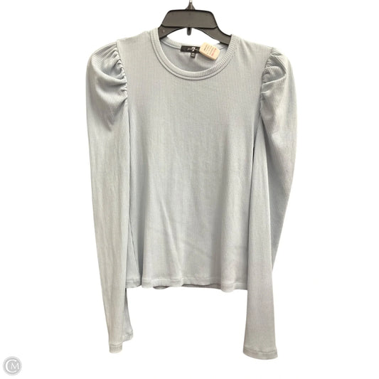 Top Long Sleeve By 7 For All Mankind In Blue, Size: Xs
