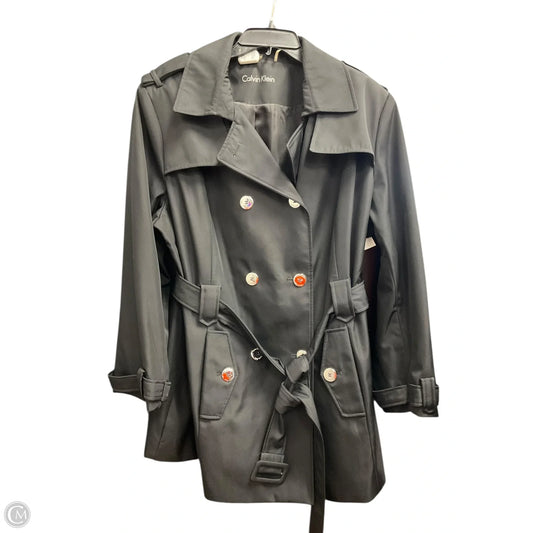 Coat Peacoat By Calvin Klein In Black, Size: 1x