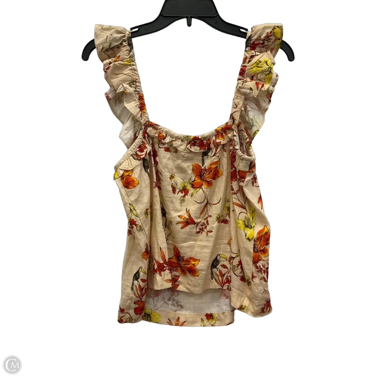 Top Sleeveless By Evereve In Orange, Size: S