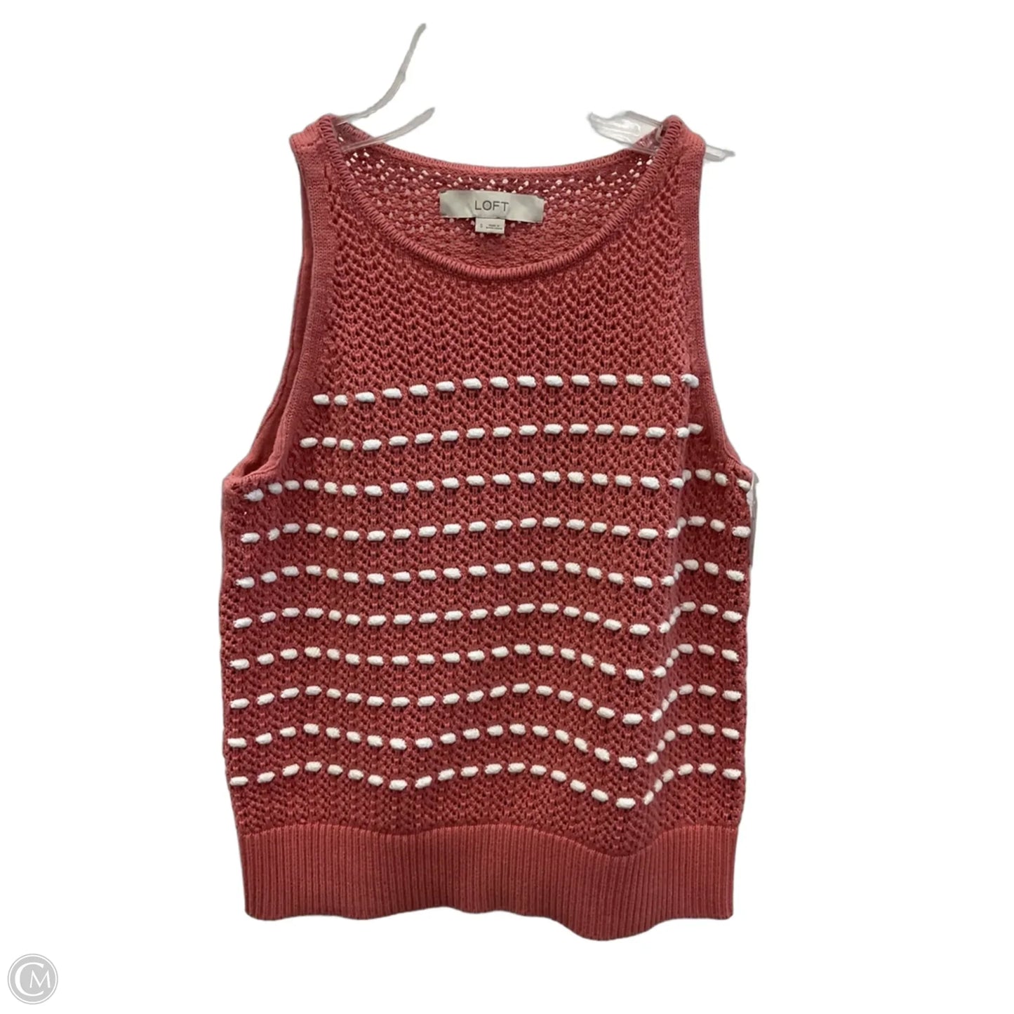 Top Sleeveless By Loft In Pink, Size: S