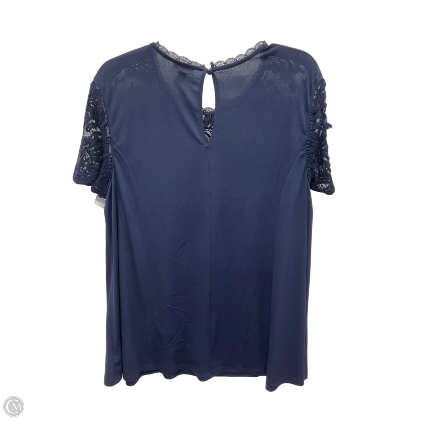 Top Short Sleeve By Torrid In Navy, Size: 1x