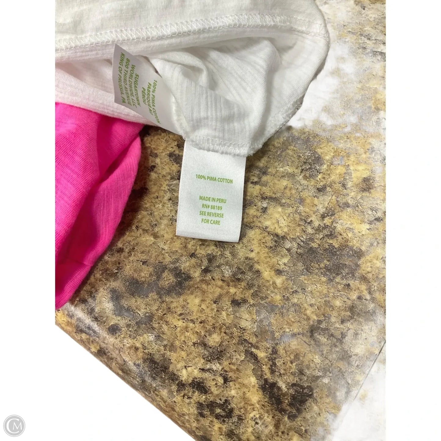 Top Short Sleeve Designer By Lilly Pulitzer In White, Size: Xl