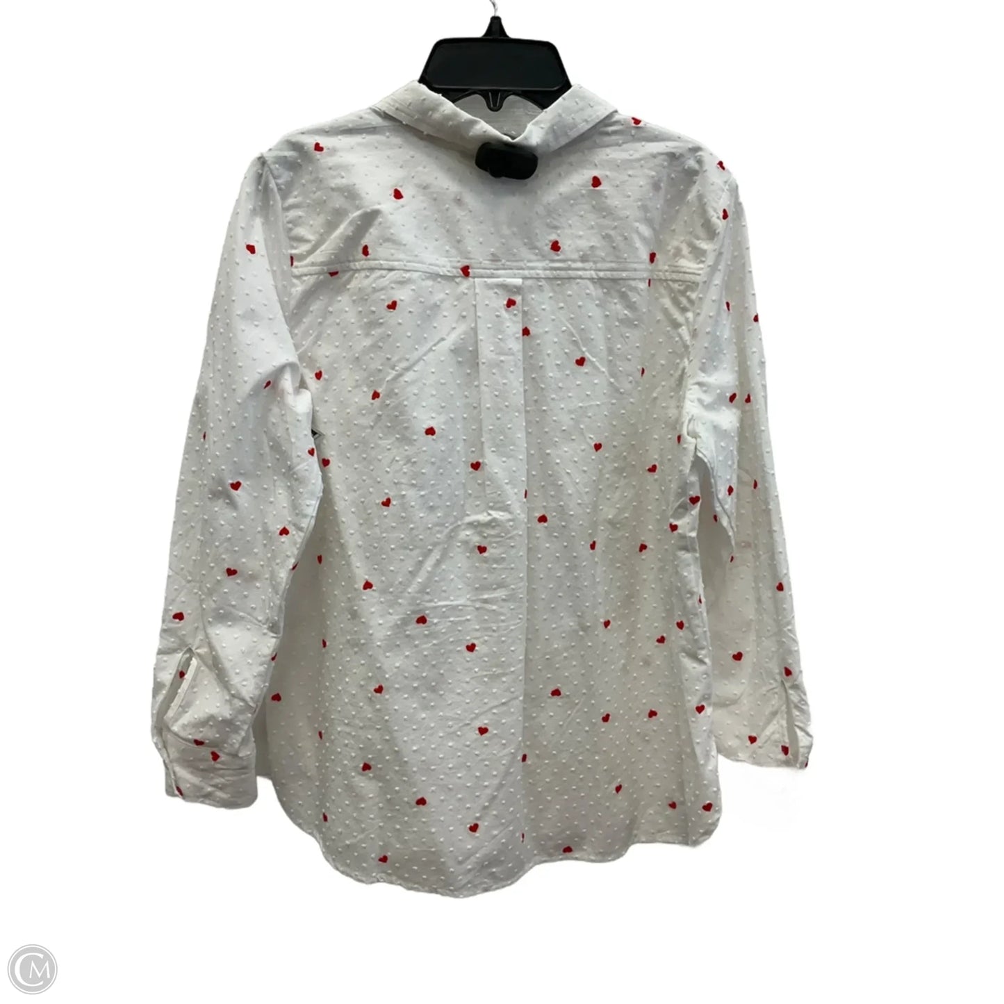 Blouse 3/4 Sleeve By Loft In White, Size: Mp