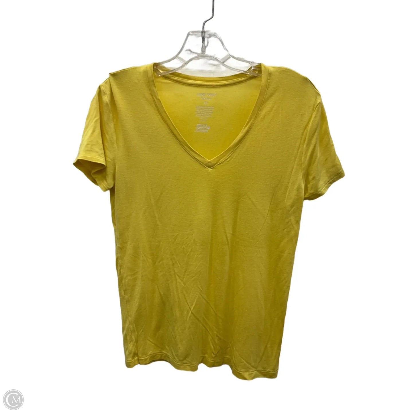 Top Short Sleeve By Nine West In Yellow, Size: Xs
