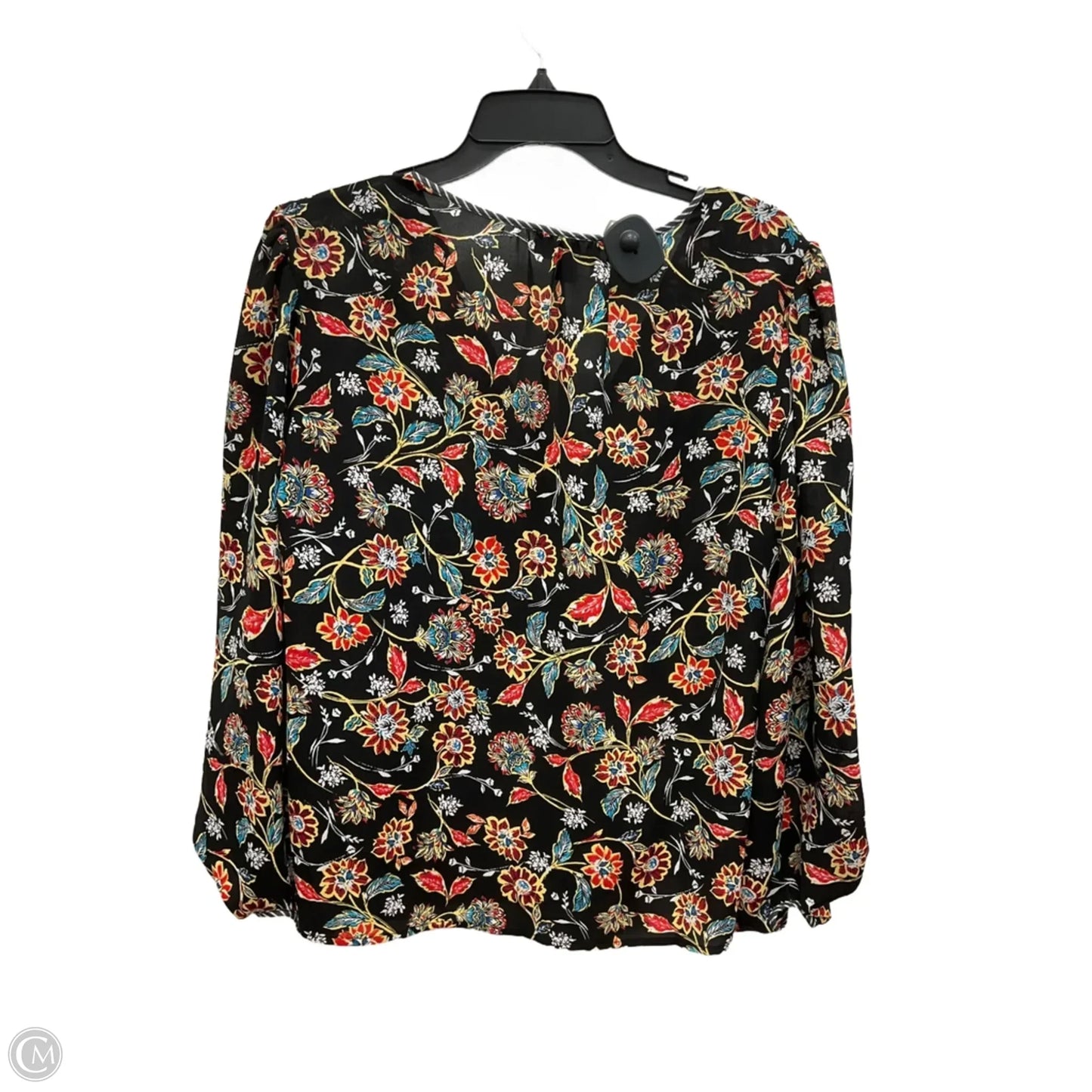 Top Long Sleeve By Laundry In Black, Size: L