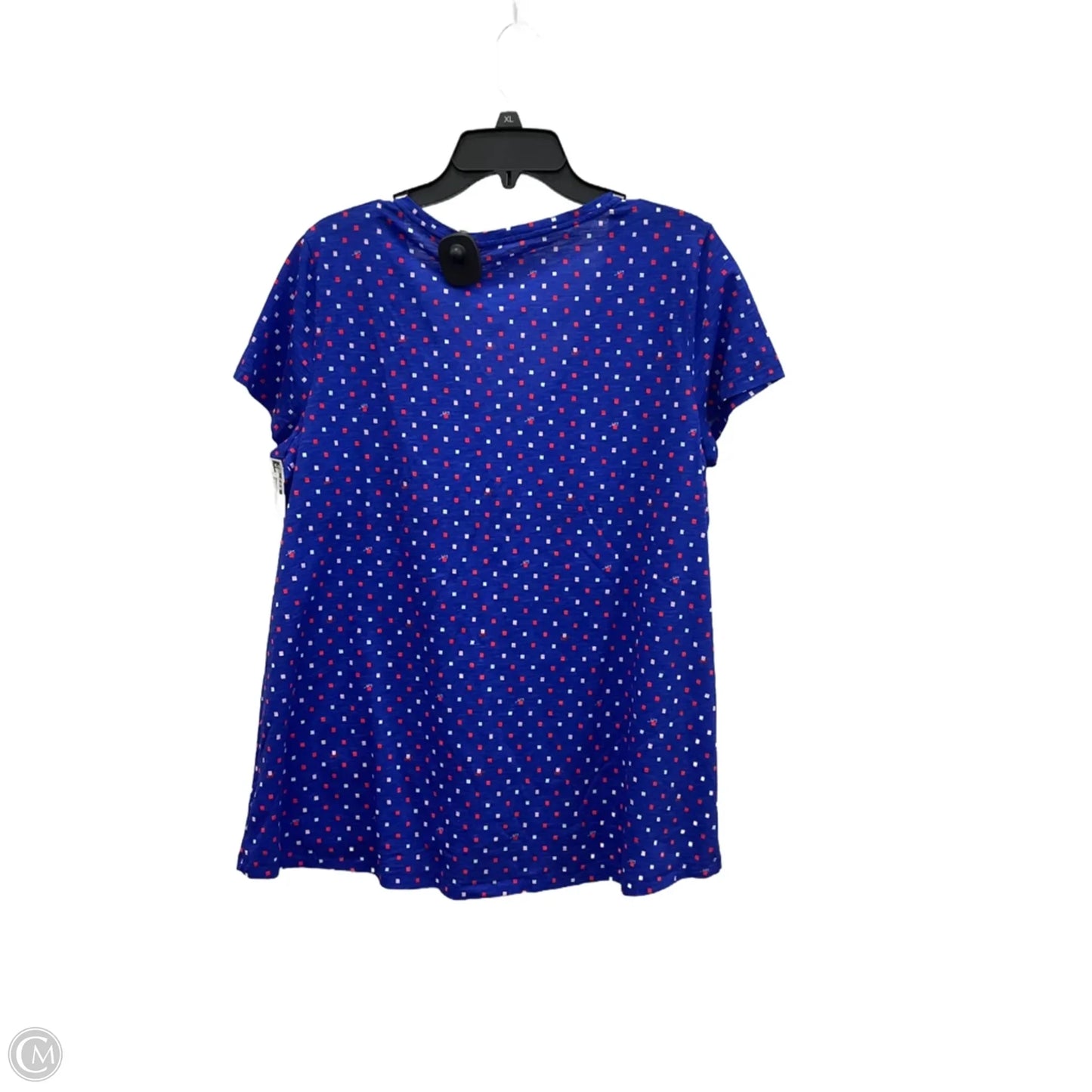 Top Short Sleeve Designer By Lilly Pulitzer In Blue, Size: Xl