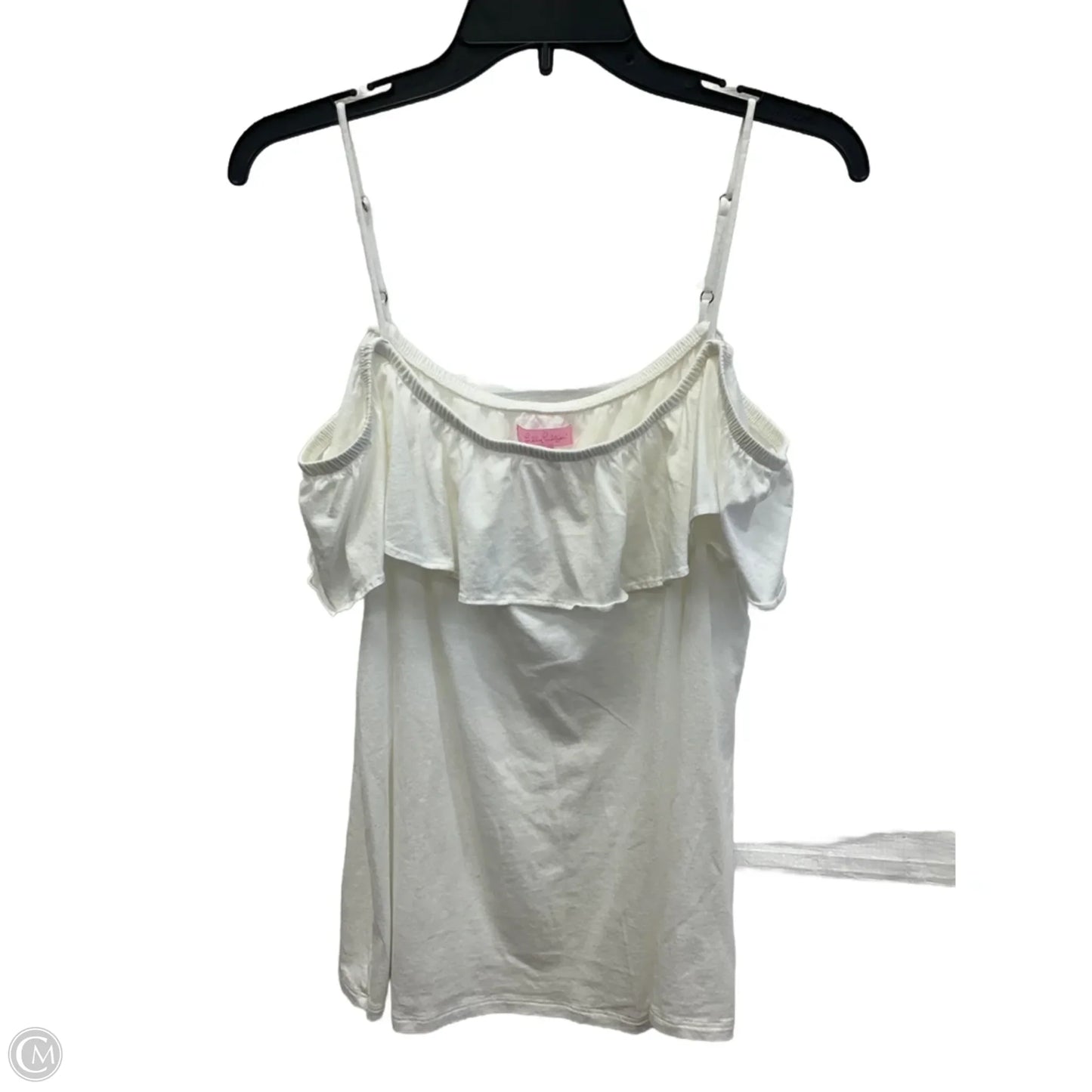 Top Sleeveless Designer By Lilly Pulitzer In White, Size: Xl