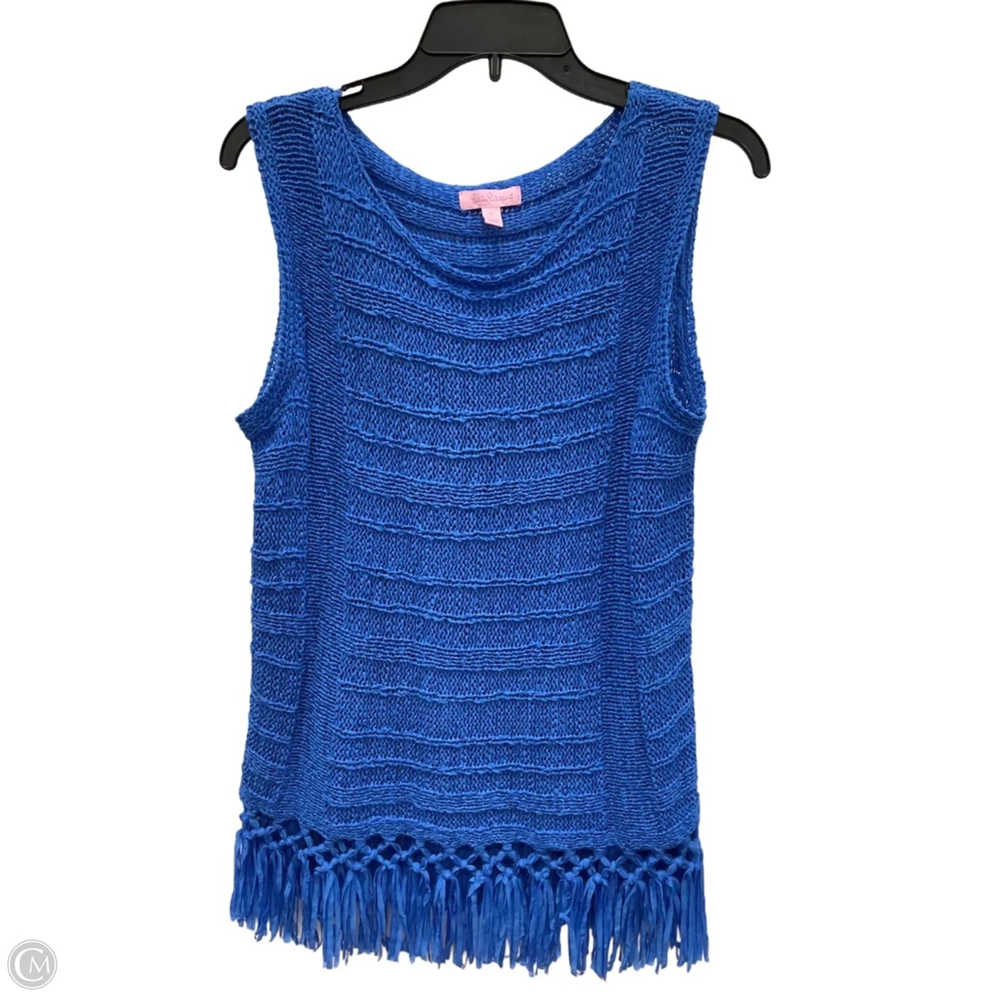 Top Sleeveless Designer By Lilly Pulitzer In Blue, Size: L