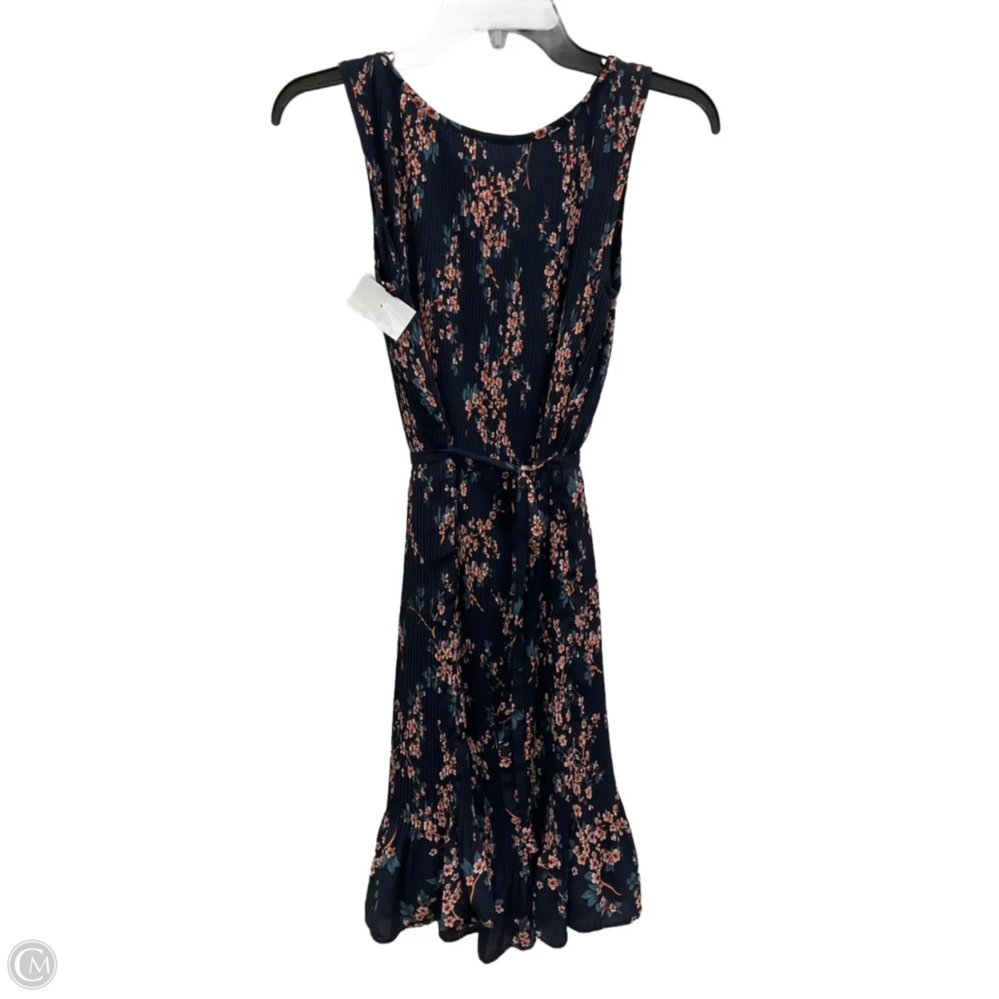 Dress Casual Midi By Banana Republic In Navy, Size: Xs