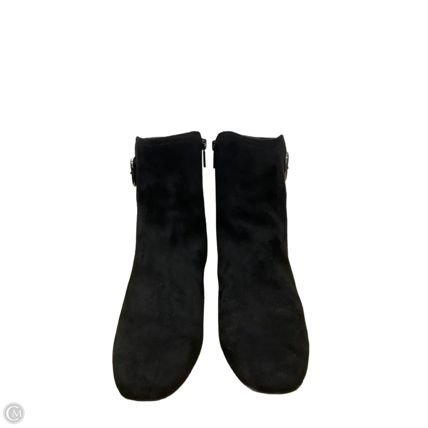 Boots Ankle Heels By Impo In Black, Size: 9.5