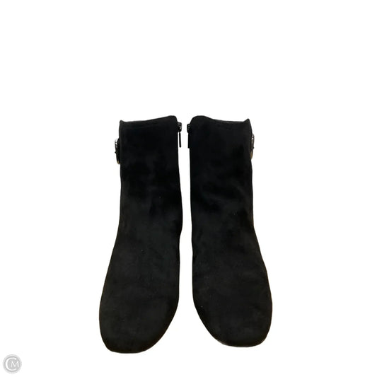 Boots Ankle Heels By Impo In Black, Size: 9.5