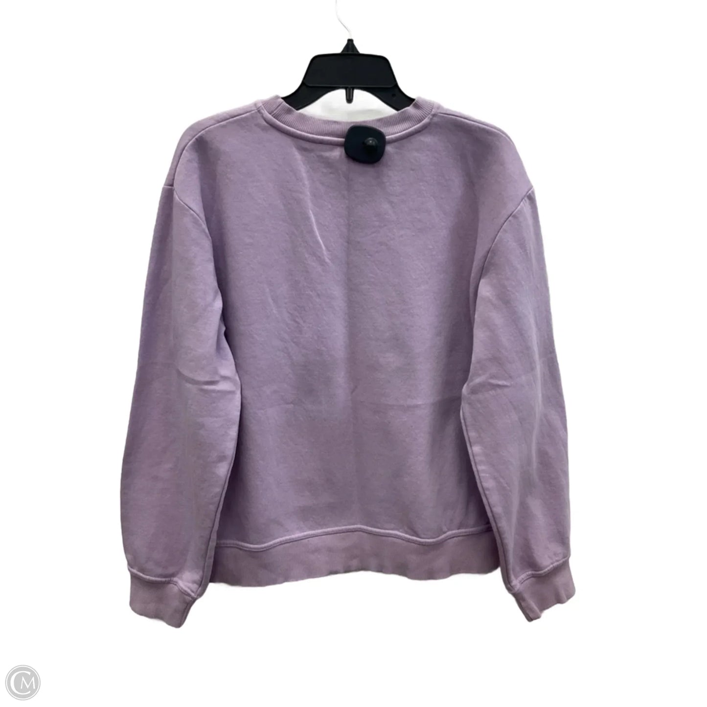 Sweatshirt Crewneck By Zara In Purple, Size: L