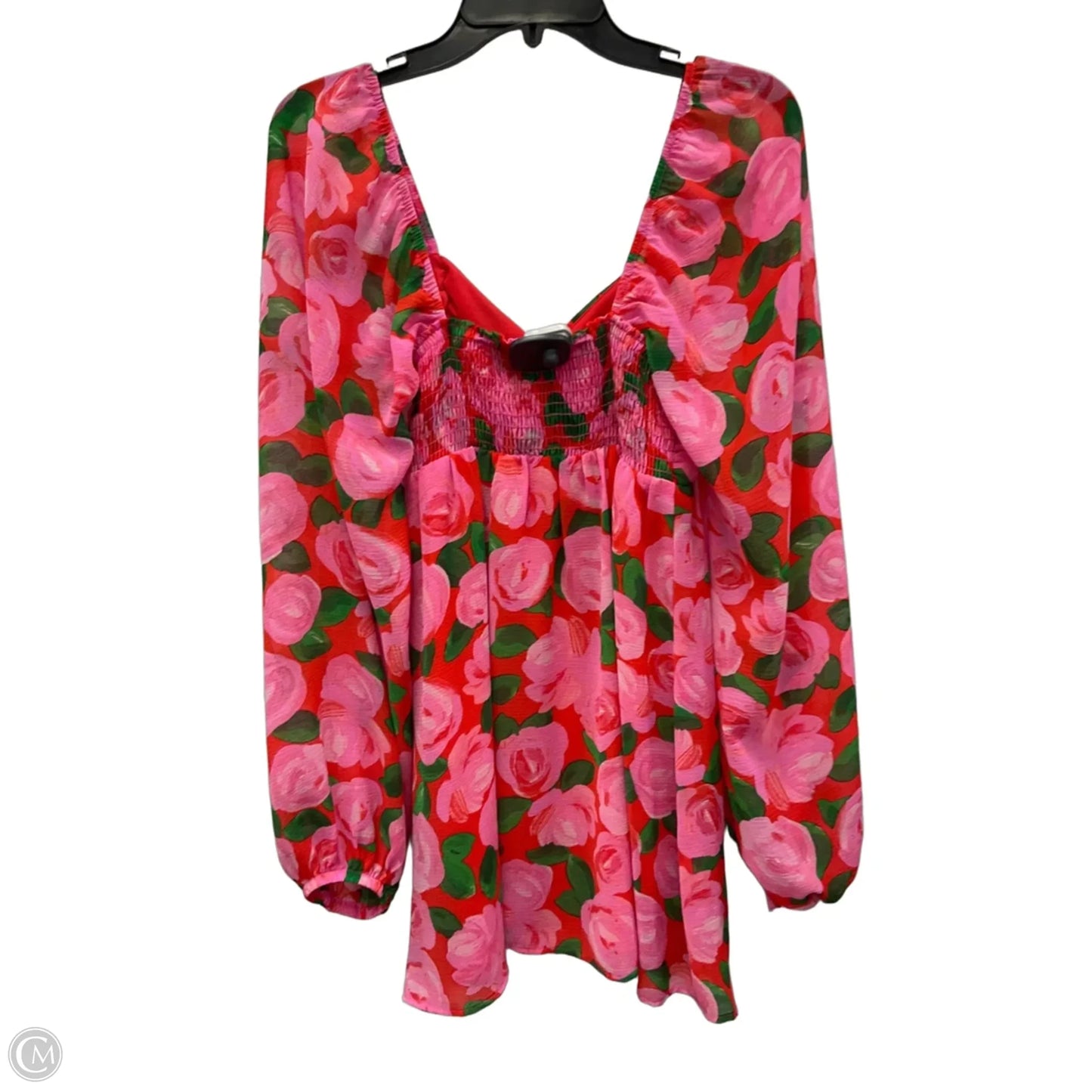 Top Long Sleeve By Mumu In Pink, Size: S