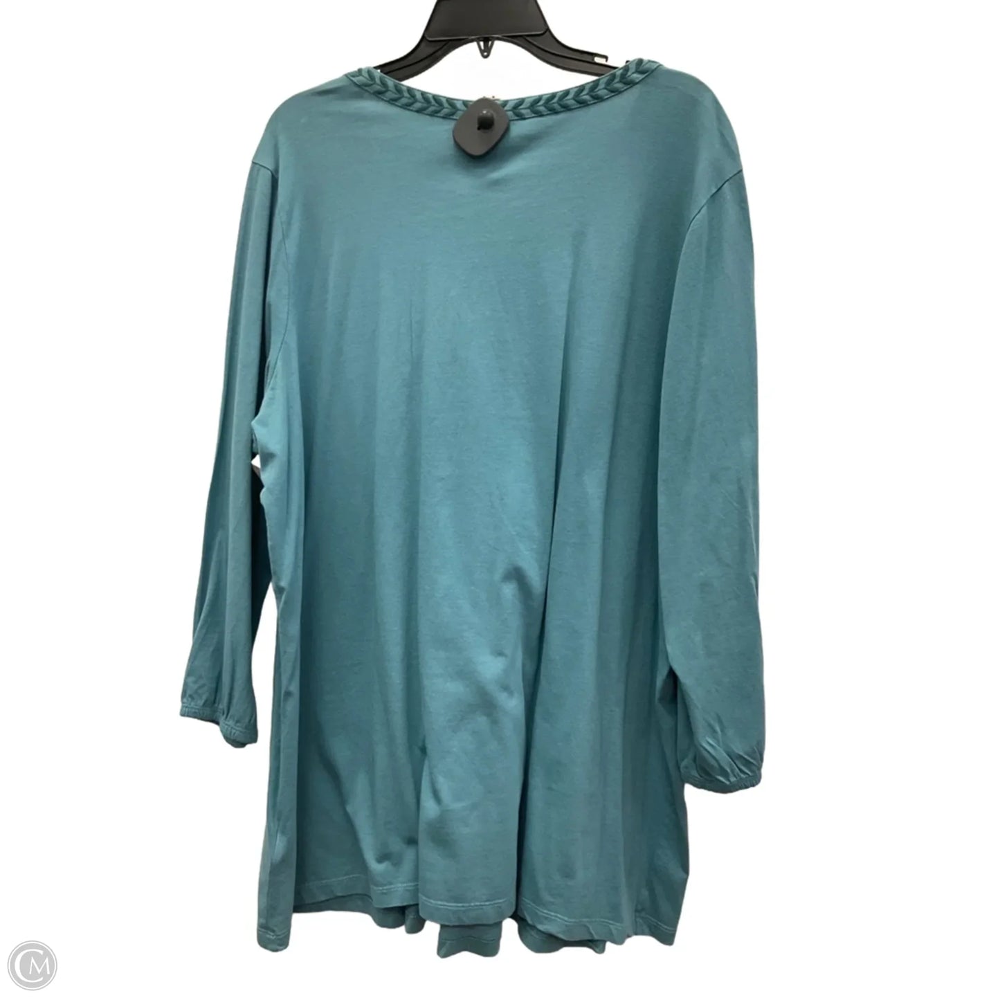 Top Long Sleeve By Soft Surroundings In Blue, Size: 2x