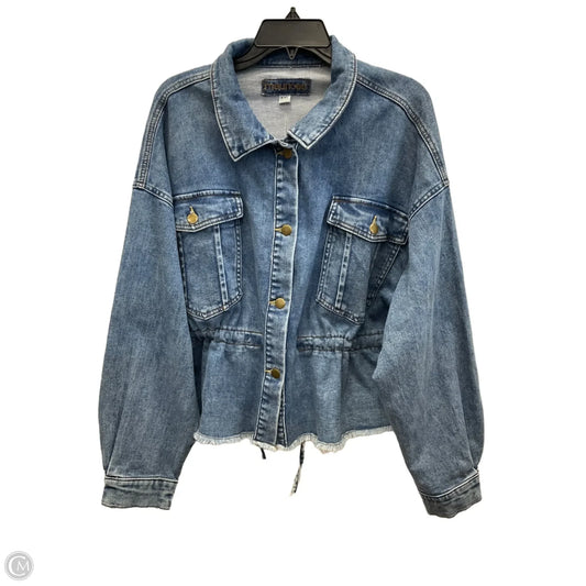 Jacket Denim By Maurices In Blue Denim, Size: Xxl